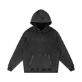 Snow Washed Loose Cotton Hoodie
